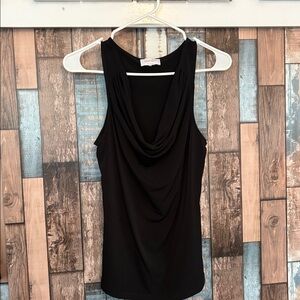 NWOT Chinese Laundry By Shelli Segal Elegant Black Blouse